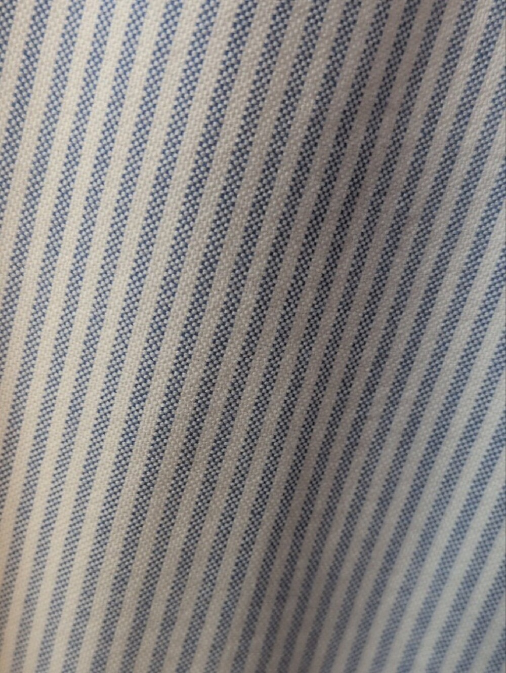Ralph Lauren Blue & White Narrow Stripe Button-Down Shirt, Size Large - Picture 13 of 14